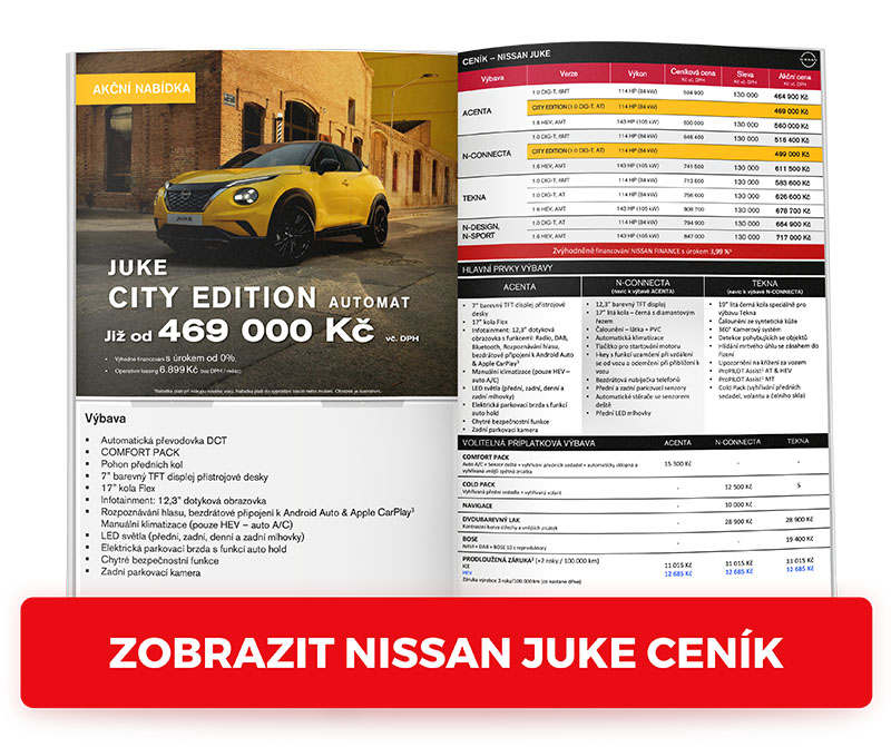 Nissan Juke 2026 ceník